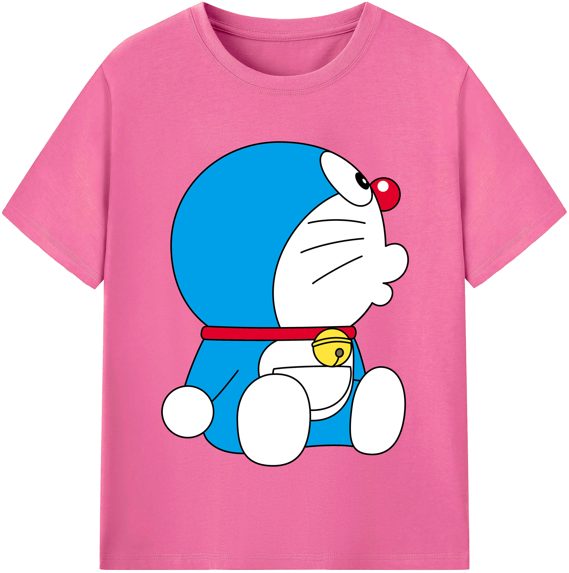 （画像用） ドラえもん Doraemon レディースカジュアルプリントTシャツ（綿100％）